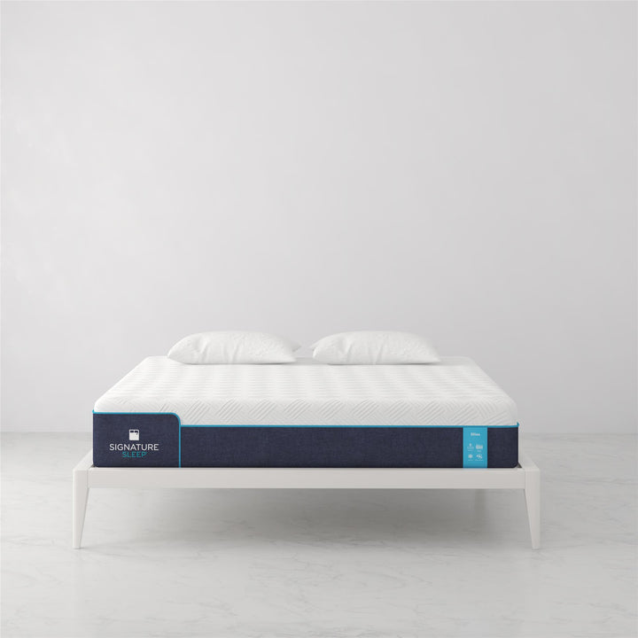 Bliss 12 Inch Charcoal Cool Gel Memory Foam Mattress - White - King