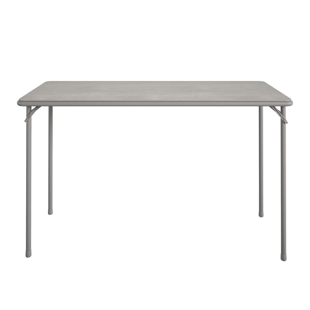 20" x 48" Vinyl Top Folding Table - Gray