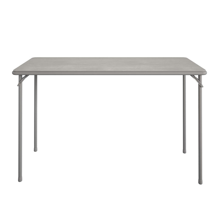 20" x 48" Vinyl Top Folding Table - Gray
