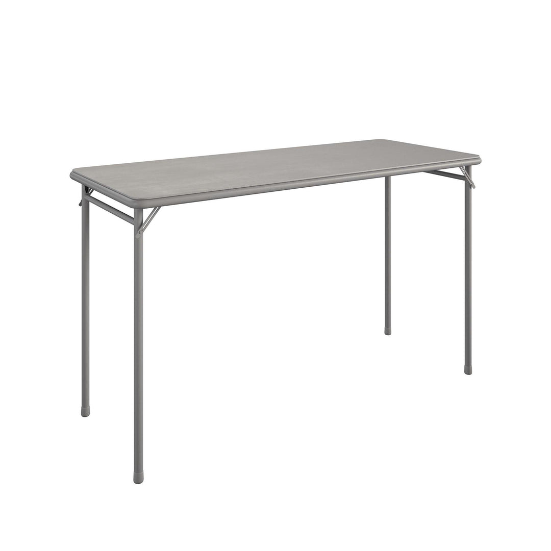 20" x 48" Vinyl Top Folding Table - Gray