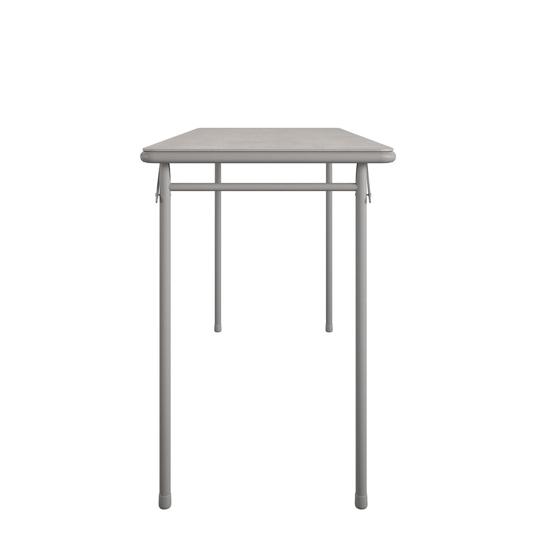 20" x 48" Vinyl Top Folding Table - Gray