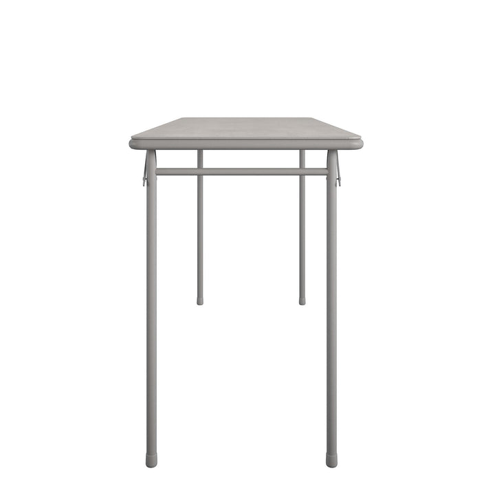 20" x 48" Vinyl Top Folding Table - Gray