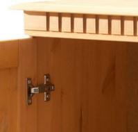 Cubrix Solid Wood 2 Door Closed Storage Cabinet - Brown