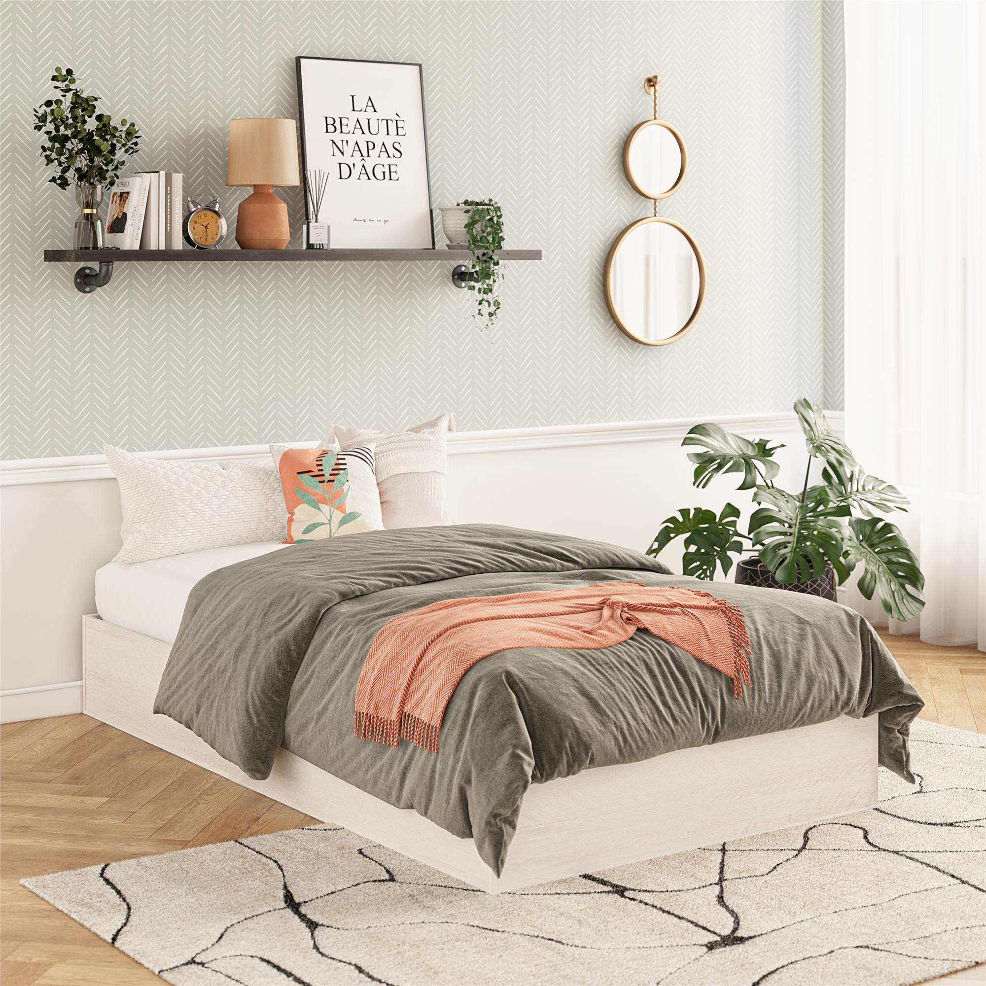 DreamSaver Platform Bed Frame with 6 Inch Mattress Included