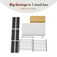 DreamSaver Platform Bed Frame with 6 Inch Mattress Included