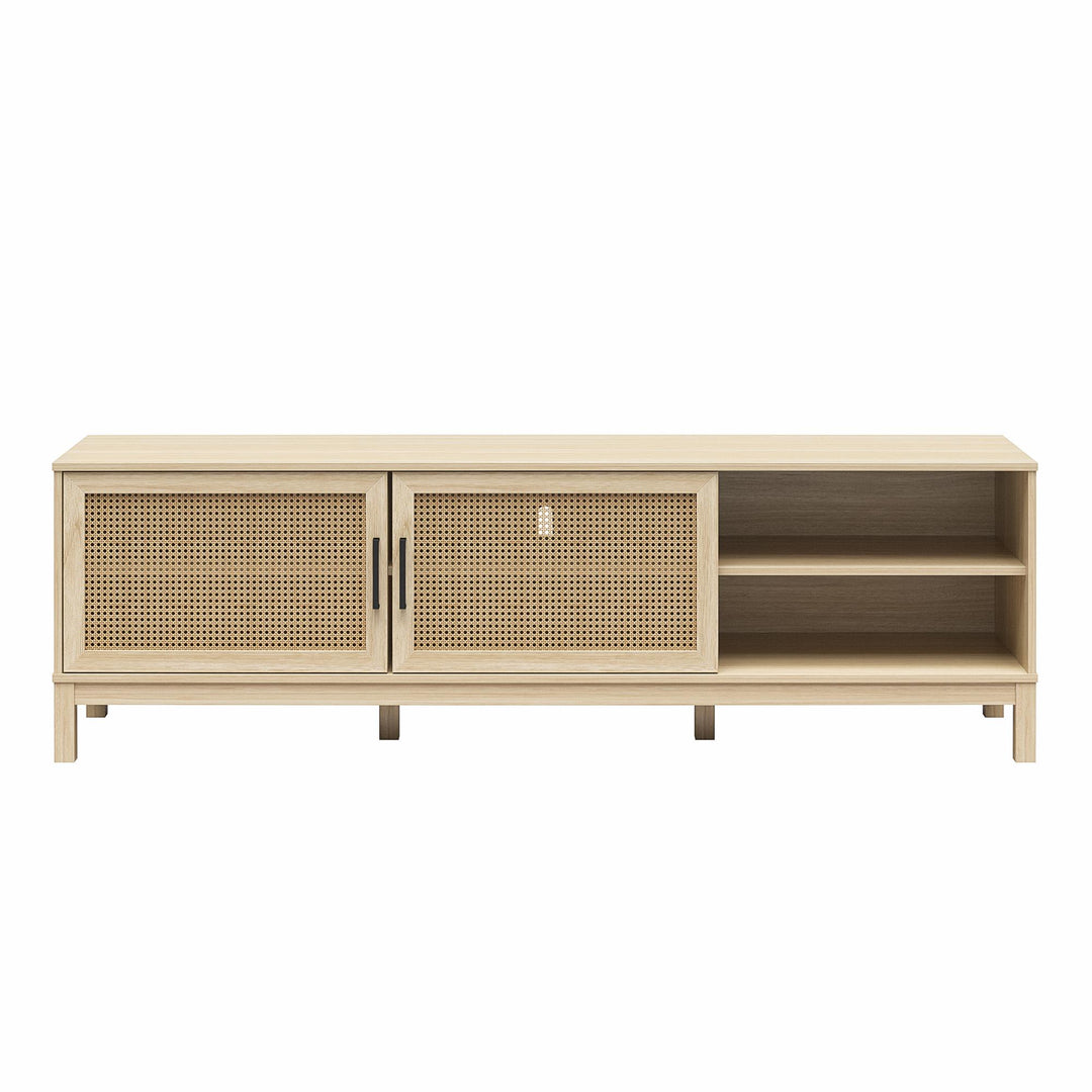 Cane TV Stand for TVs up to 85" - Spring PIne