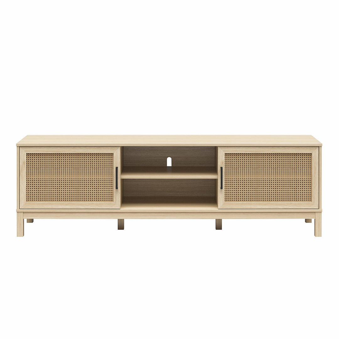 Cane TV Stand for TVs up to 85" - Spring PIne