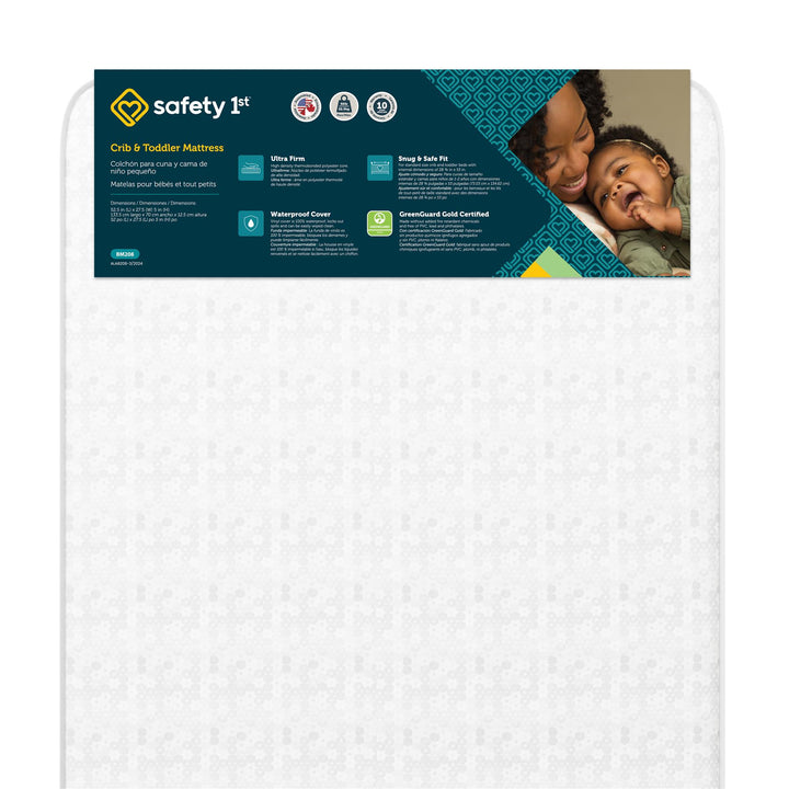 Precious Angel Standard Baby Crib & Toddler Bed Mattress - White - Crib & Toddler Mattress