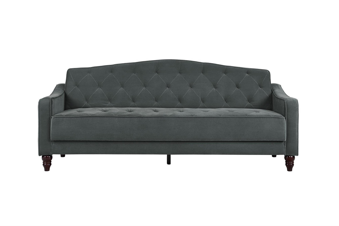 Vintage Tufted Sofa Sleeper II - Dark Gray