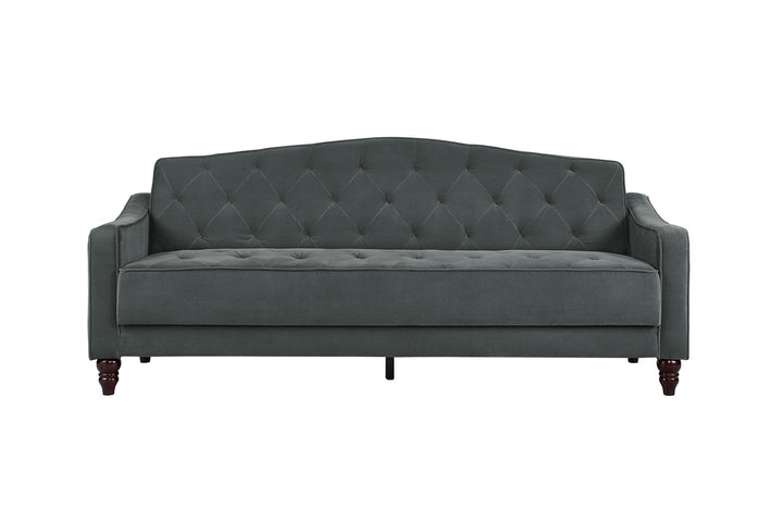 Vintage Tufted Sofa Sleeper II - Dark Gray