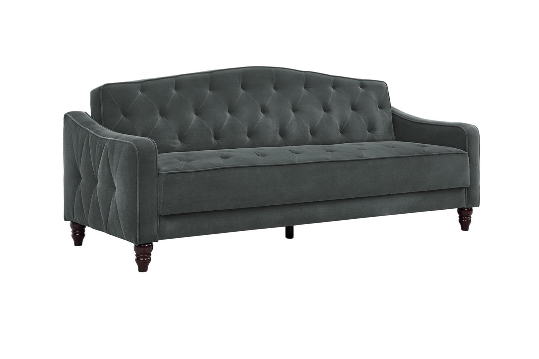 Vintage Tufted Sofa Sleeper II - Dark Gray