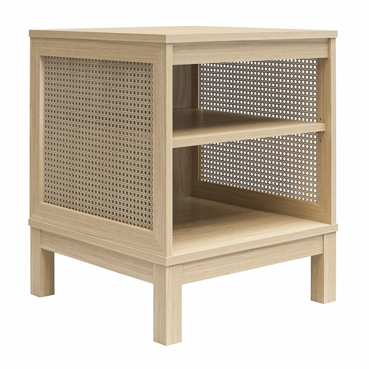 Cane End Table - Spring PIne