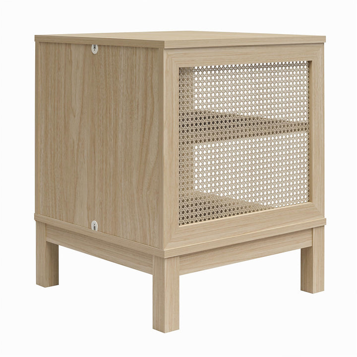 Cane End Table - Spring PIne