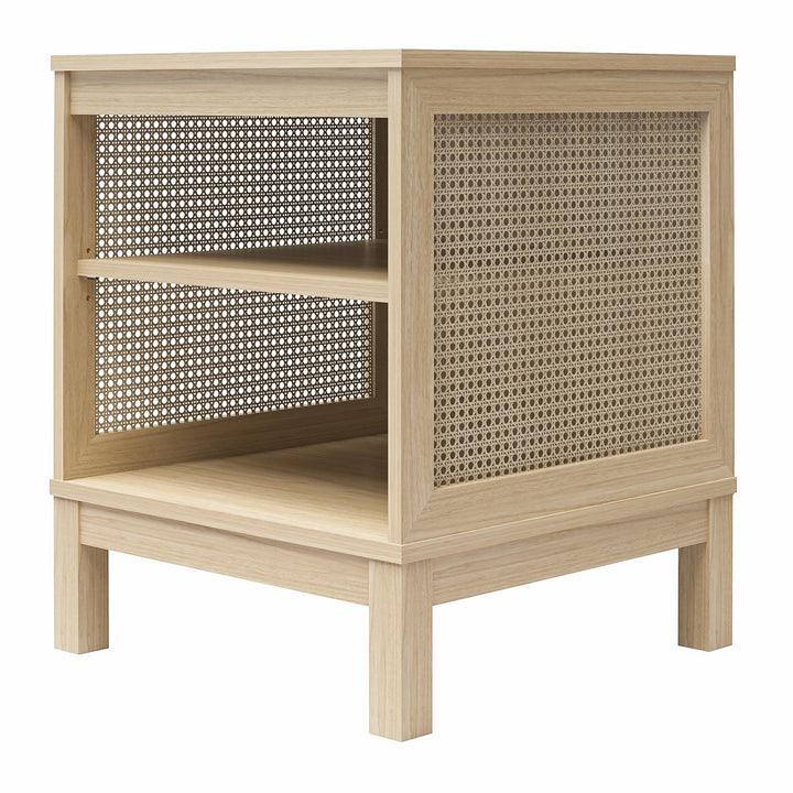 Cane End Table - Spring PIne