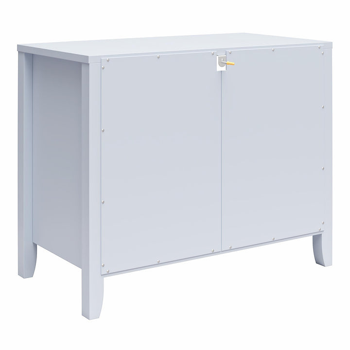 Her Majesty 2 Drawer Nightstand with 1 Open Cubby and 2 Drawers - Powder Blue