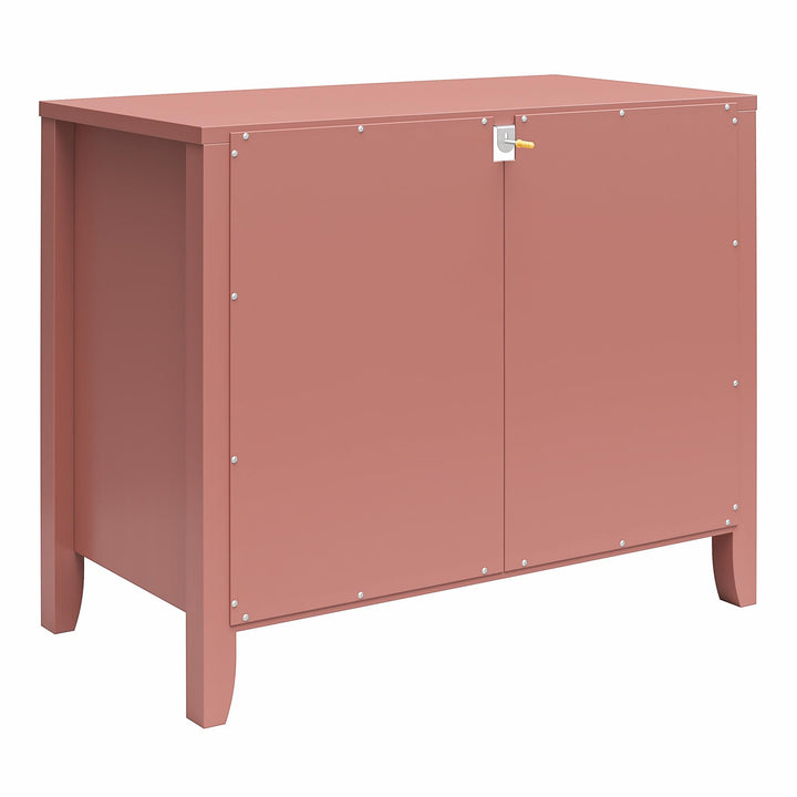 Her Majesty 2 Drawer Nightstand with 1 Open Cubby and 2 Drawers - Dusty Rose