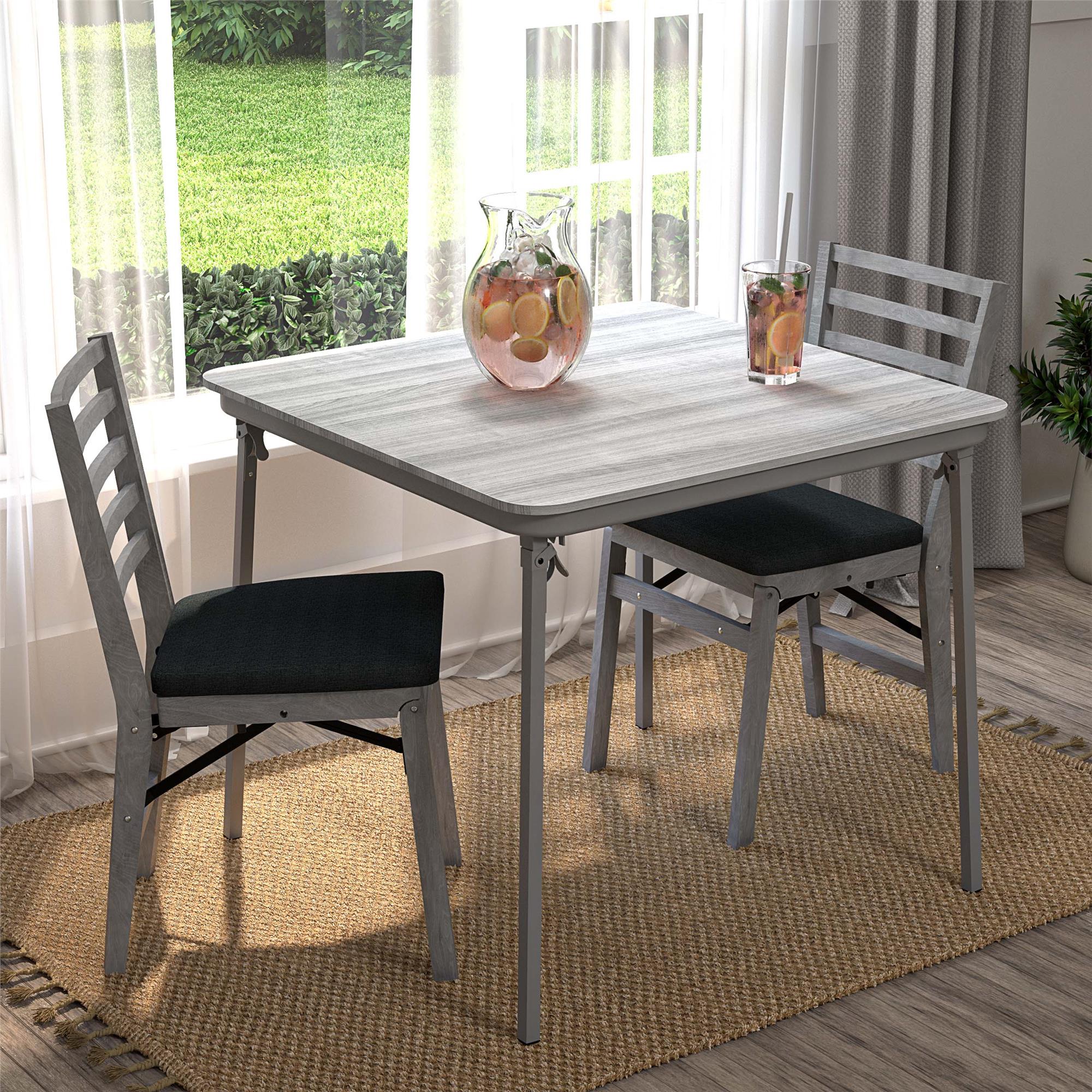 34 x 34 Square Folding Table With Melamine Top RealRooms