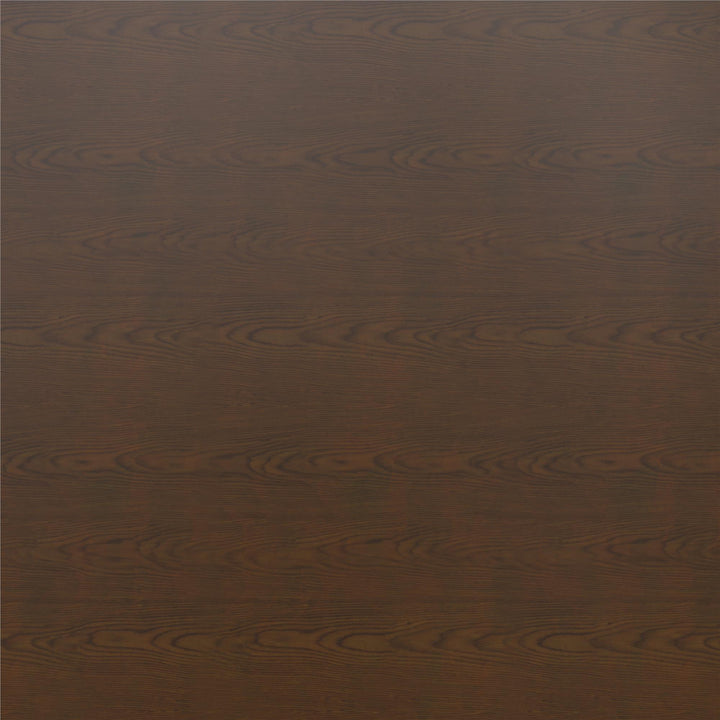 Ezra No-Tool Queen Platform Bed - Walnut - Queen