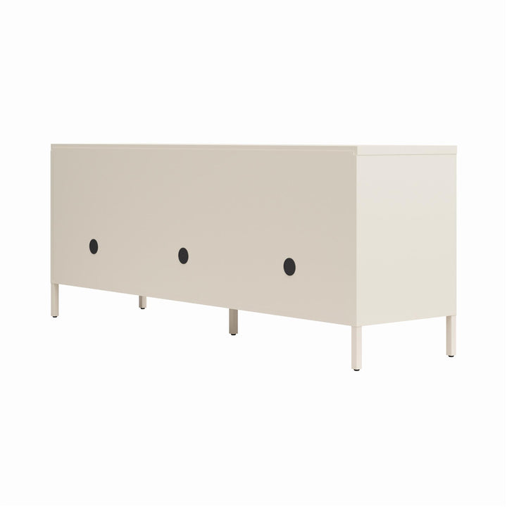 Cache Metal Locker Style TV Stand for TVs up to 65" - Parchment