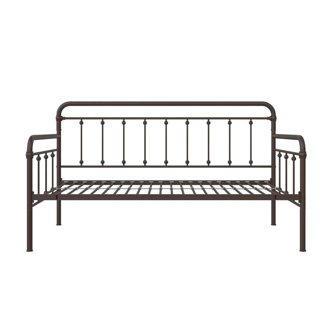 Locky Metal Daybed with Pop Up Trundle Bed - Bronze - Twin-Over-Twin
