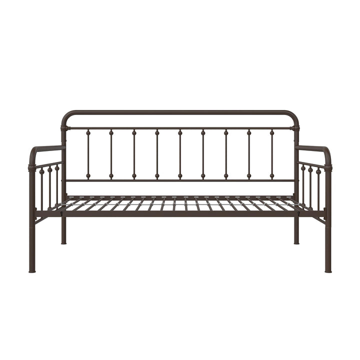 Locky Metal Daybed with Pop Up Trundle Bed - Bronze - Twin-Over-Twin