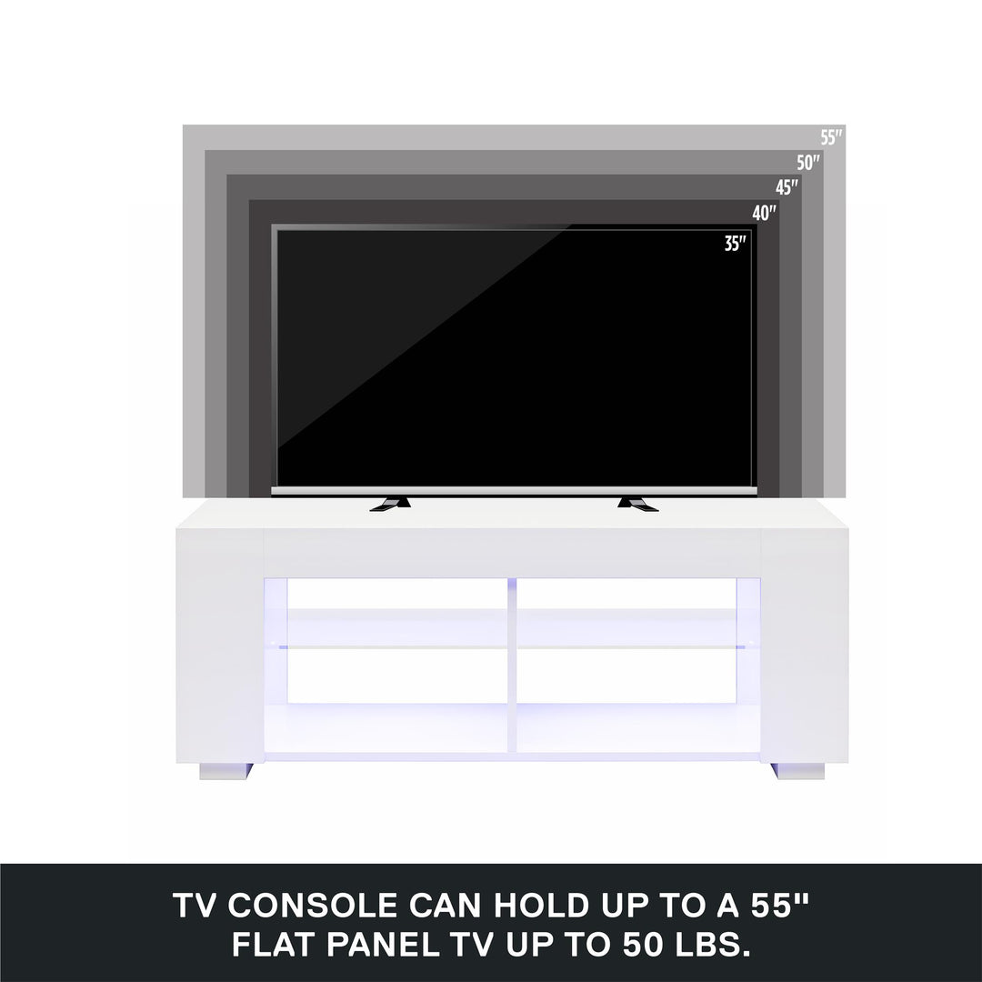  LED TV Stand for TVs up to 55" - White