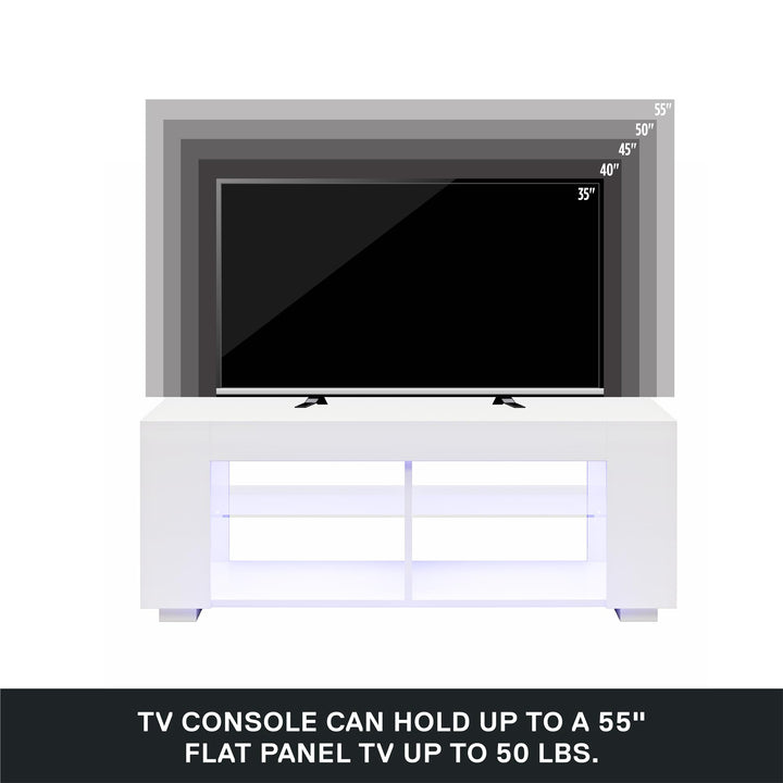  LED TV Stand for TVs up to 55" - White