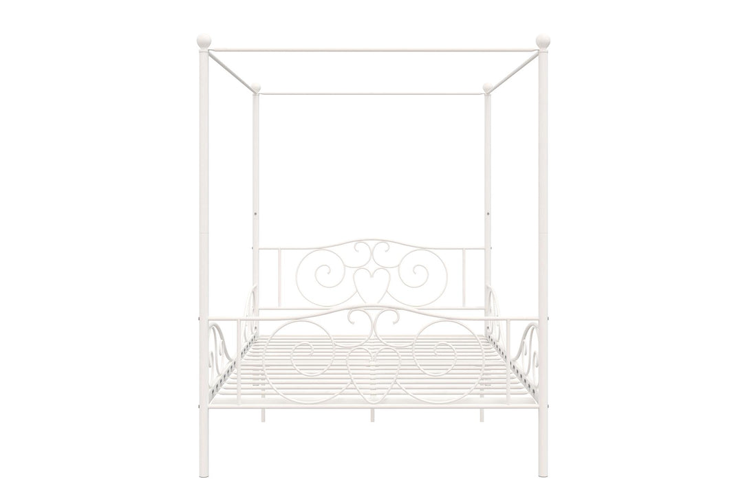 Best Canopy Metal Bed Frame -  White  -  Full