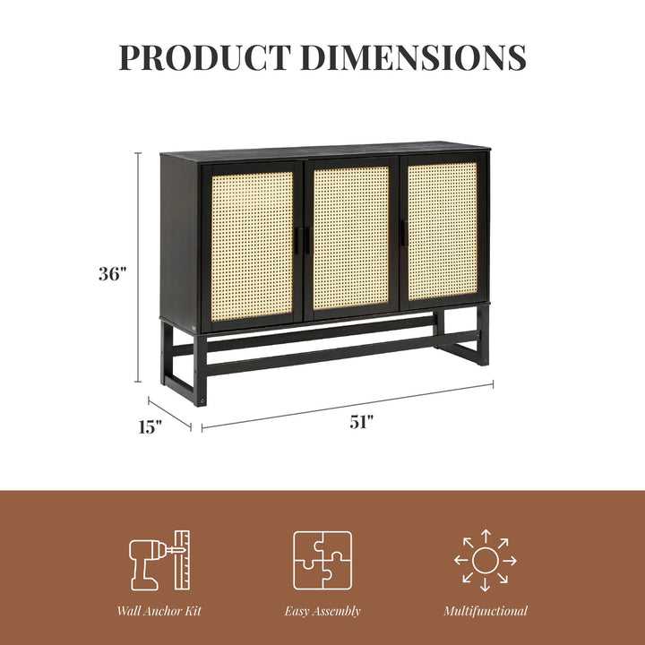 Talo Sideboard with 2 Cabinets - Espresso