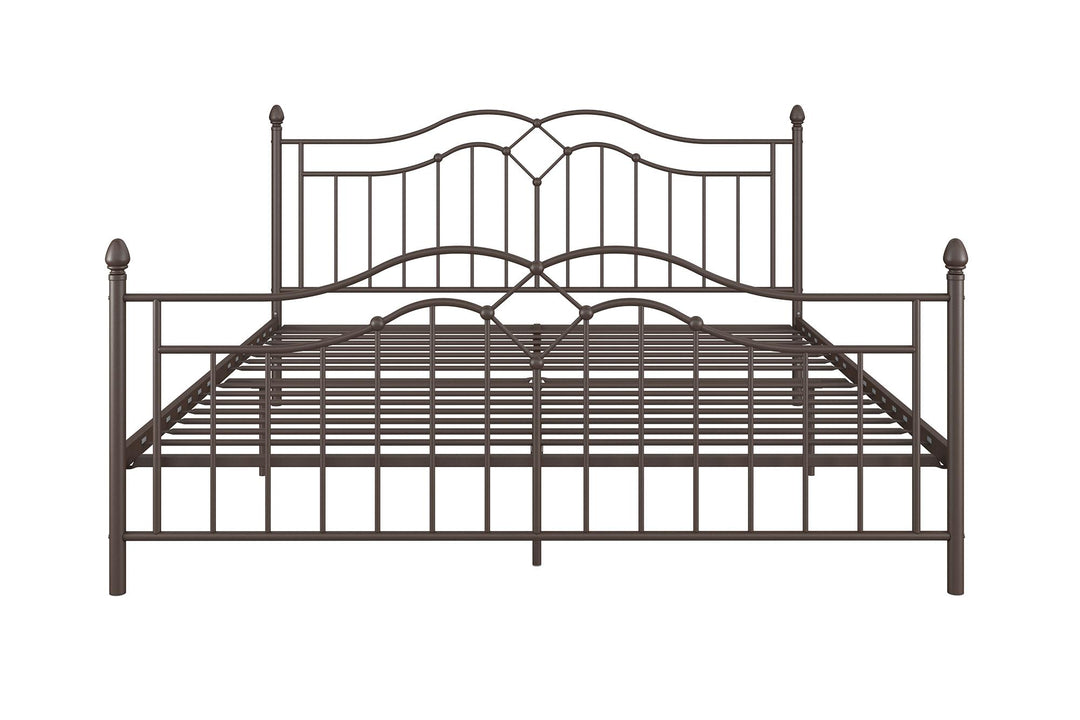 Stylish Tokyo Metal Bed -  Bronze  -  King