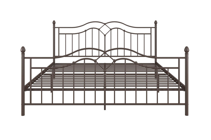 Stylish Tokyo Metal Bed -  Bronze  -  King