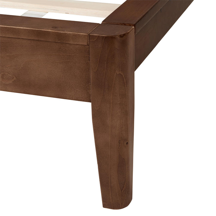 Ezra No-Tool Queen Platform Bed - Walnut - Queen