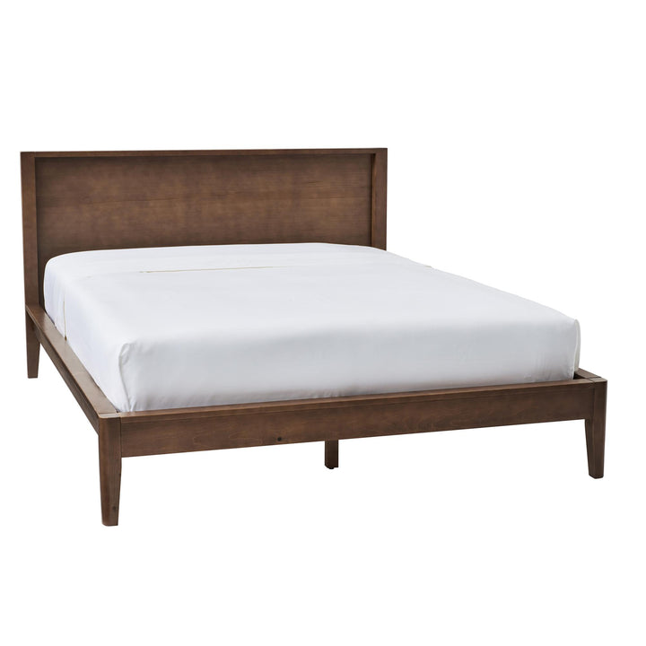 Ezra No-Tool Queen Platform Bed - Walnut - Queen