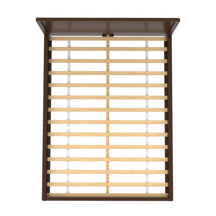 Ezra No-Tool Queen Platform Bed - Walnut - Queen