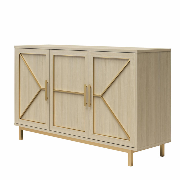 Neely Wide Accent Cabinet - Pale Oak