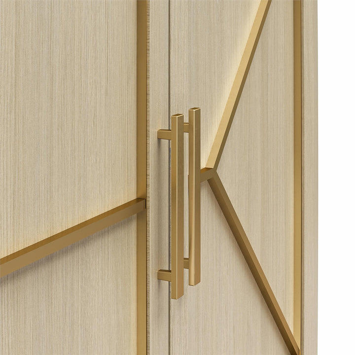 Neely Wide Accent Cabinet - Pale Oak