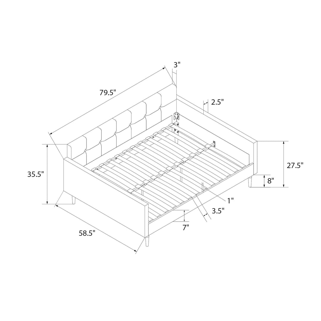 Wimberly Upholstered Daybed - Gray - Full