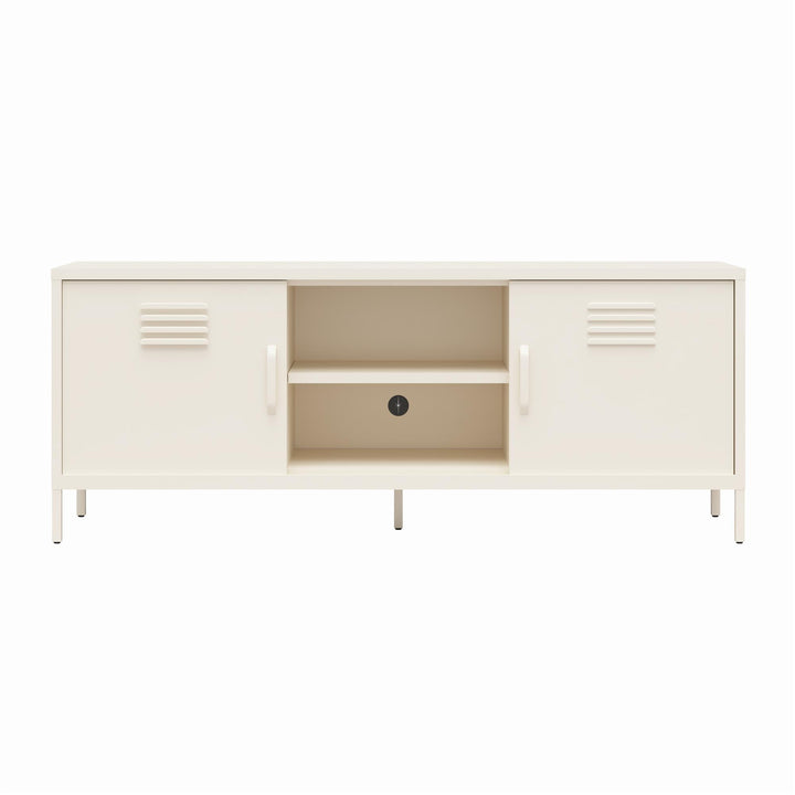 Cache Metal Locker Style TV Stand for TVs up to 65" - Parchment