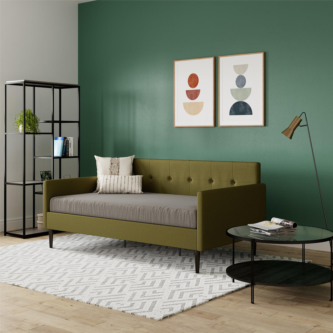 Wimberly Upholstered Daybed - Olive Green - Twin