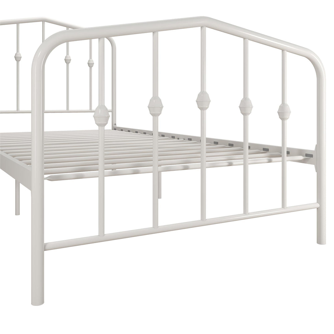 Bushwick Metal Platform Bed - Off White - Twin