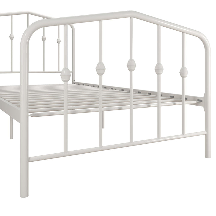 Bushwick Metal Platform Bed - Off White - Twin