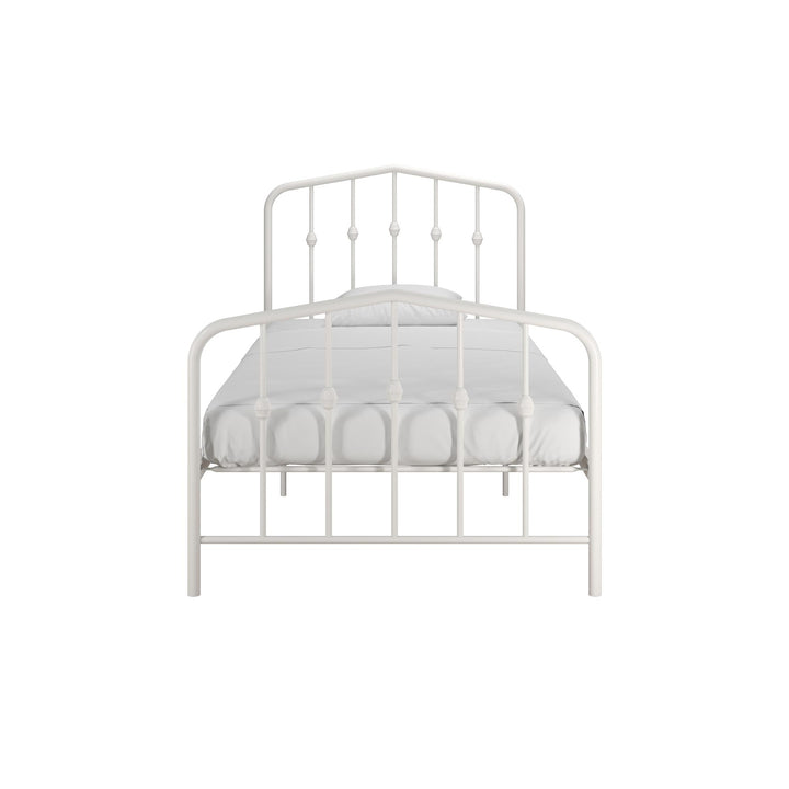 Bushwick Metal Platform Bed - Off White - Twin