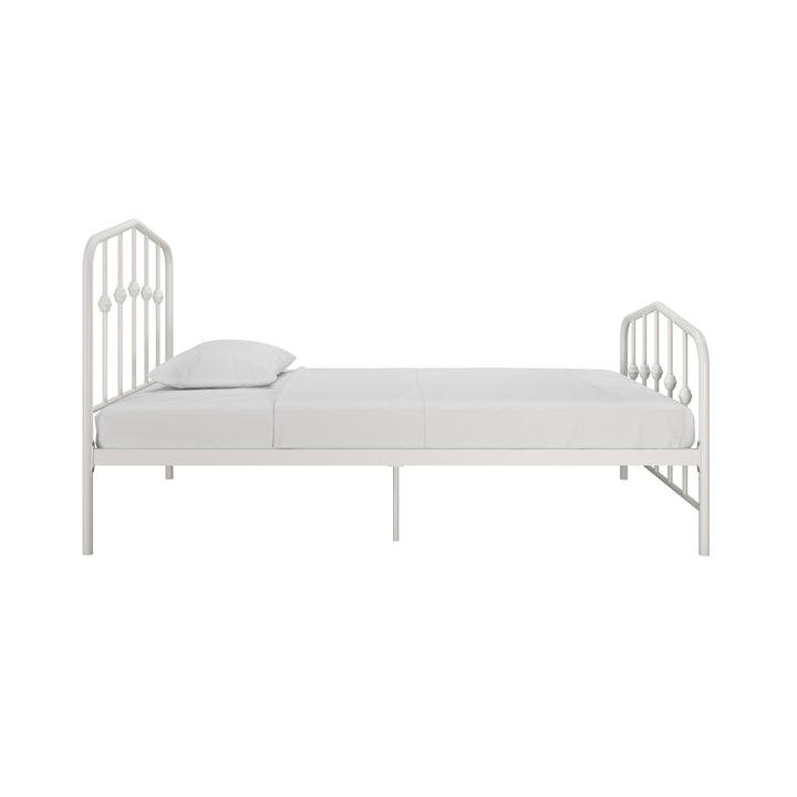 Bushwick Metal Platform Bed - Off White - Twin
