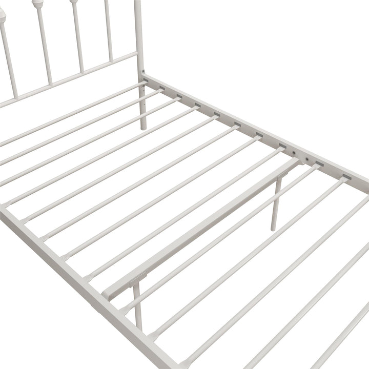 Bushwick Metal Platform Bed - Off White - Twin