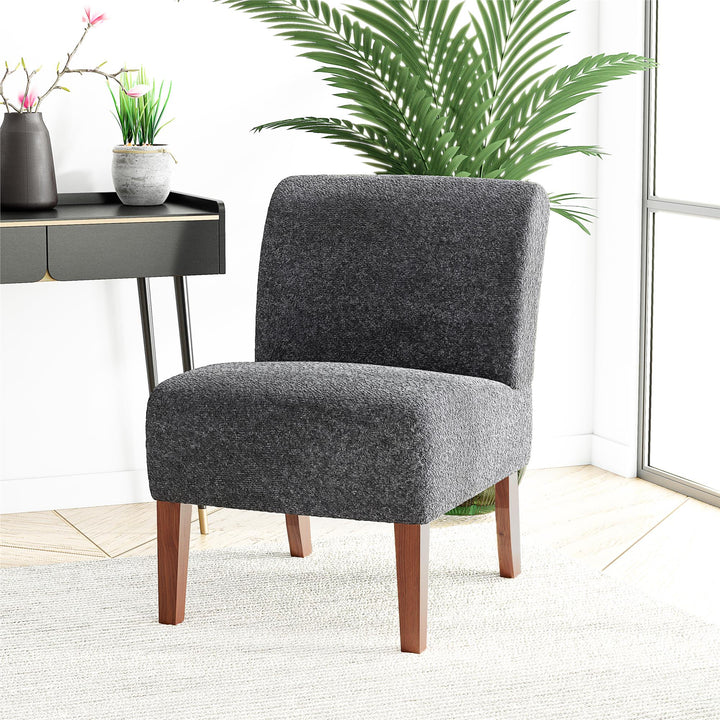 Slipper Chair - Gray - 1-Seater