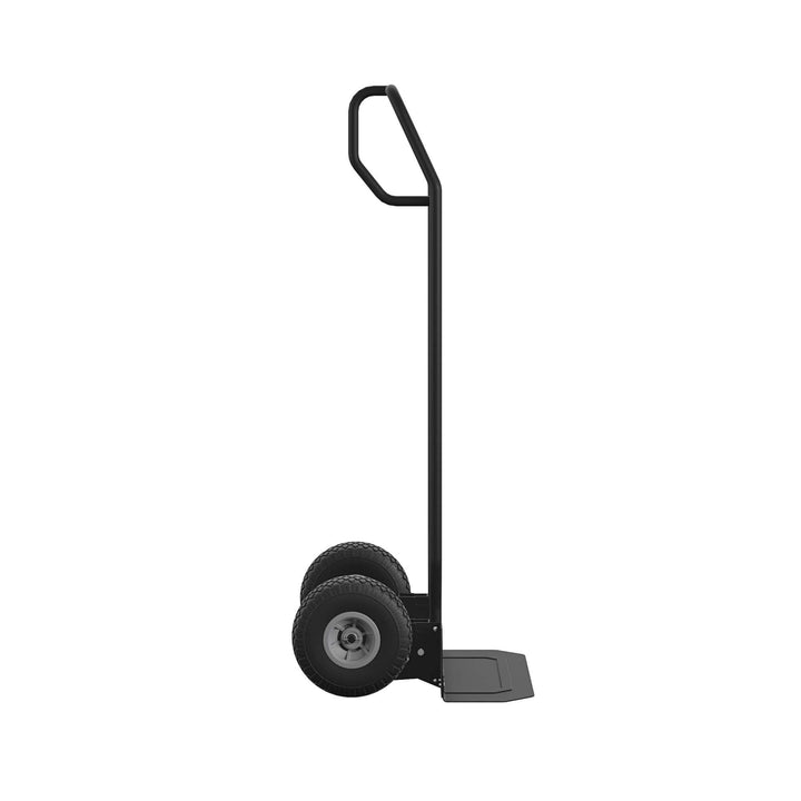 COSCO Load Assist Hand Truck with P Handle and Flat Free Wheels, 800lb capacity - Black