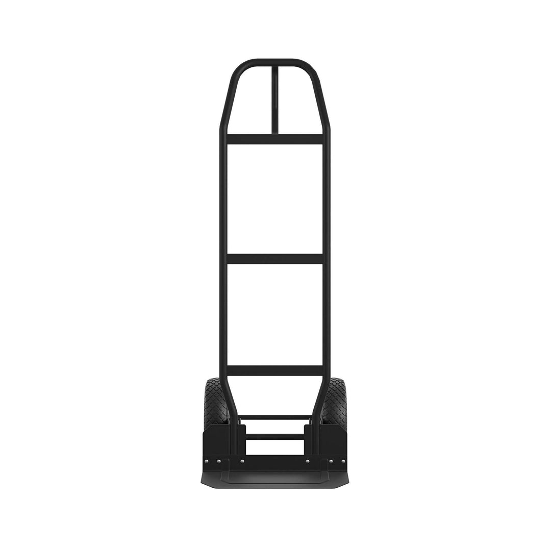 COSCO Load Assist Hand Truck with P Handle and Flat Free Wheels, 800lb capacity - Black
