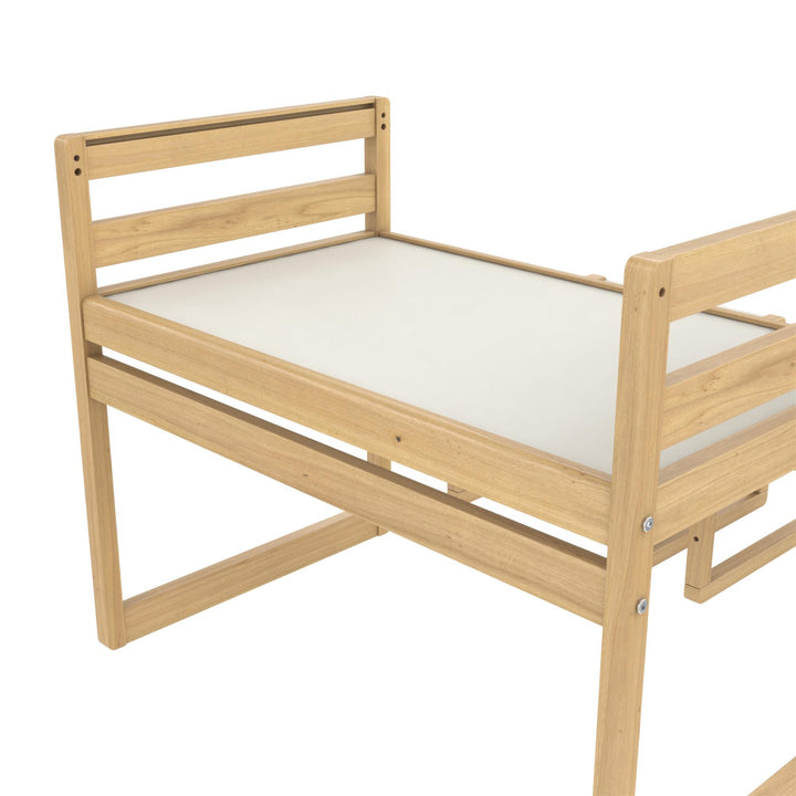 Signy Kids Table and 2 Chairs Set with Adjustable Heights - Blonde Oak