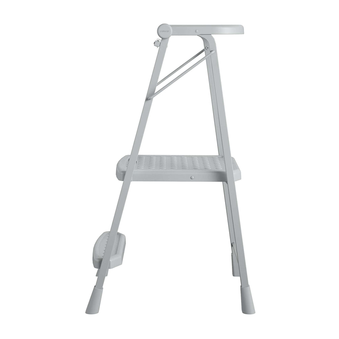 COSCO 2-Step Kitchen Stepper™ Folding Step Stool, Premium Safety Series, Ages 4+, Gray - Gray