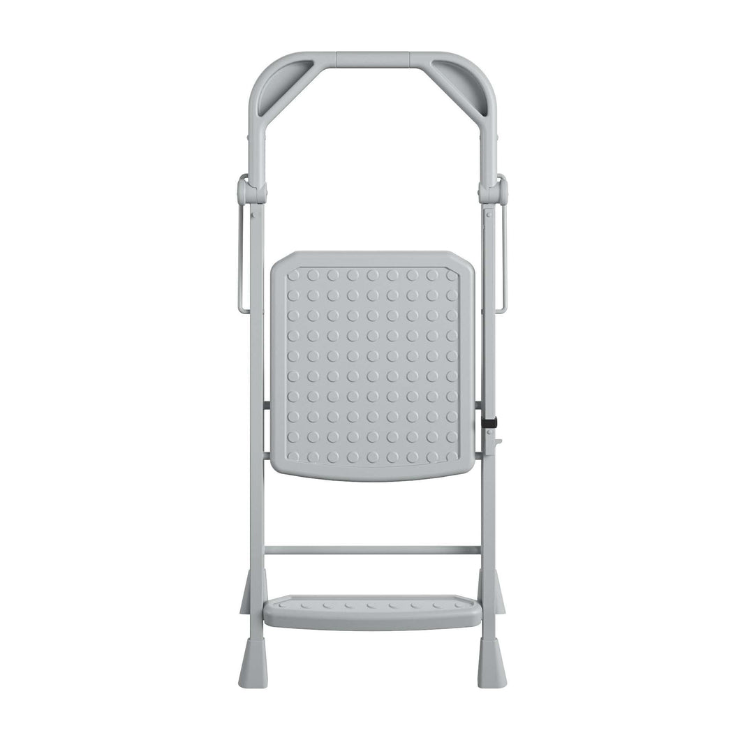 COSCO 2-Step Kitchen Stepper™ Folding Step Stool, Premium Safety Series, Ages 4+, Gray - Gray